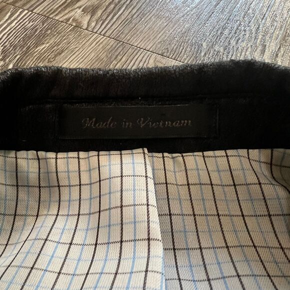 Ralph Lauren Faux Leather Sport Coat Black Blazer Jacket Mens 42R - Picture 5 of 11